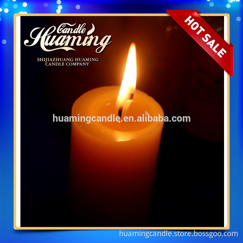 lighting small size colored pillar candle